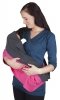 Mija - 2 in1 Nursing Breastfeeding scarf / Nursing Cover COTTON 9013 Graphite / Pink